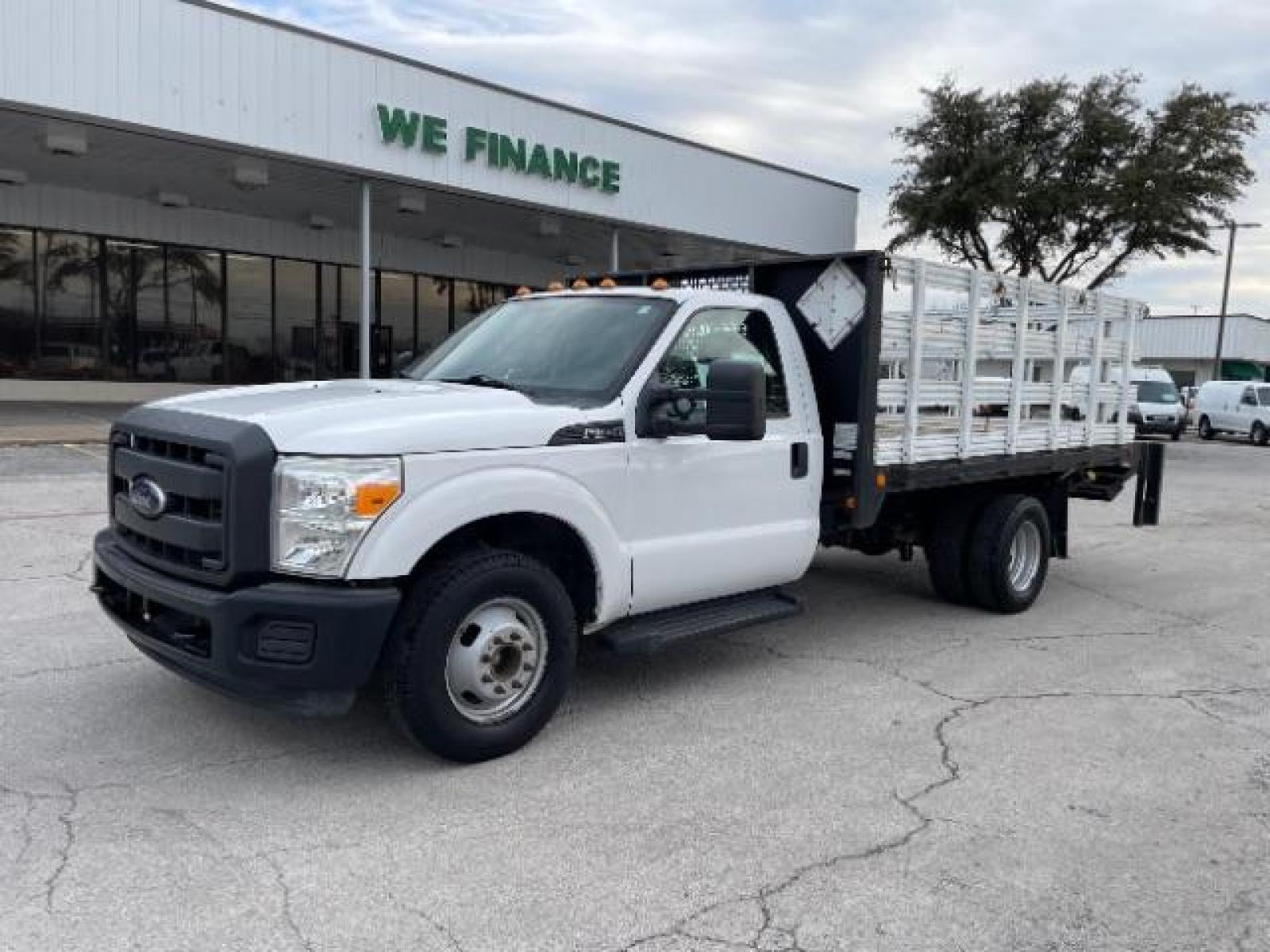 2014 Oxford White Ford F-350 SD XL DRW 2WD (1FDRF3G63EE) with an 6.2L V8 OHV 16V engine, 6-Speed Automatic transmission, located at 12182 Garland Rd, Dallas, TX, 75218, (214) 521-2040, 0.000000, 0.000000 - Photo #1