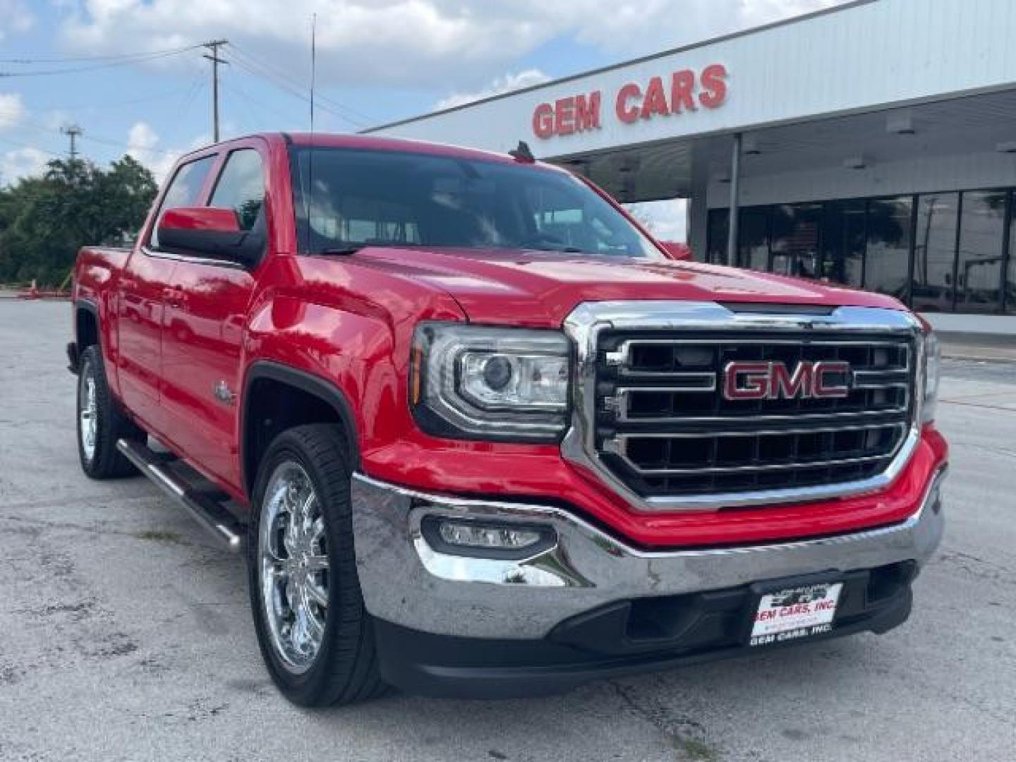 2016 Cardinal Red GMC Sierra 1500 SLE Crew Cab Short Box 2WD (3GTP1MEC2GG) with an 5.3L V8 OHV 16V engine, 6-Speed Automatic transmission, located at 12182 Garland Rd, Dallas, TX, 75218, (214) 521-2040, 0.000000, 0.000000 - Photo#0