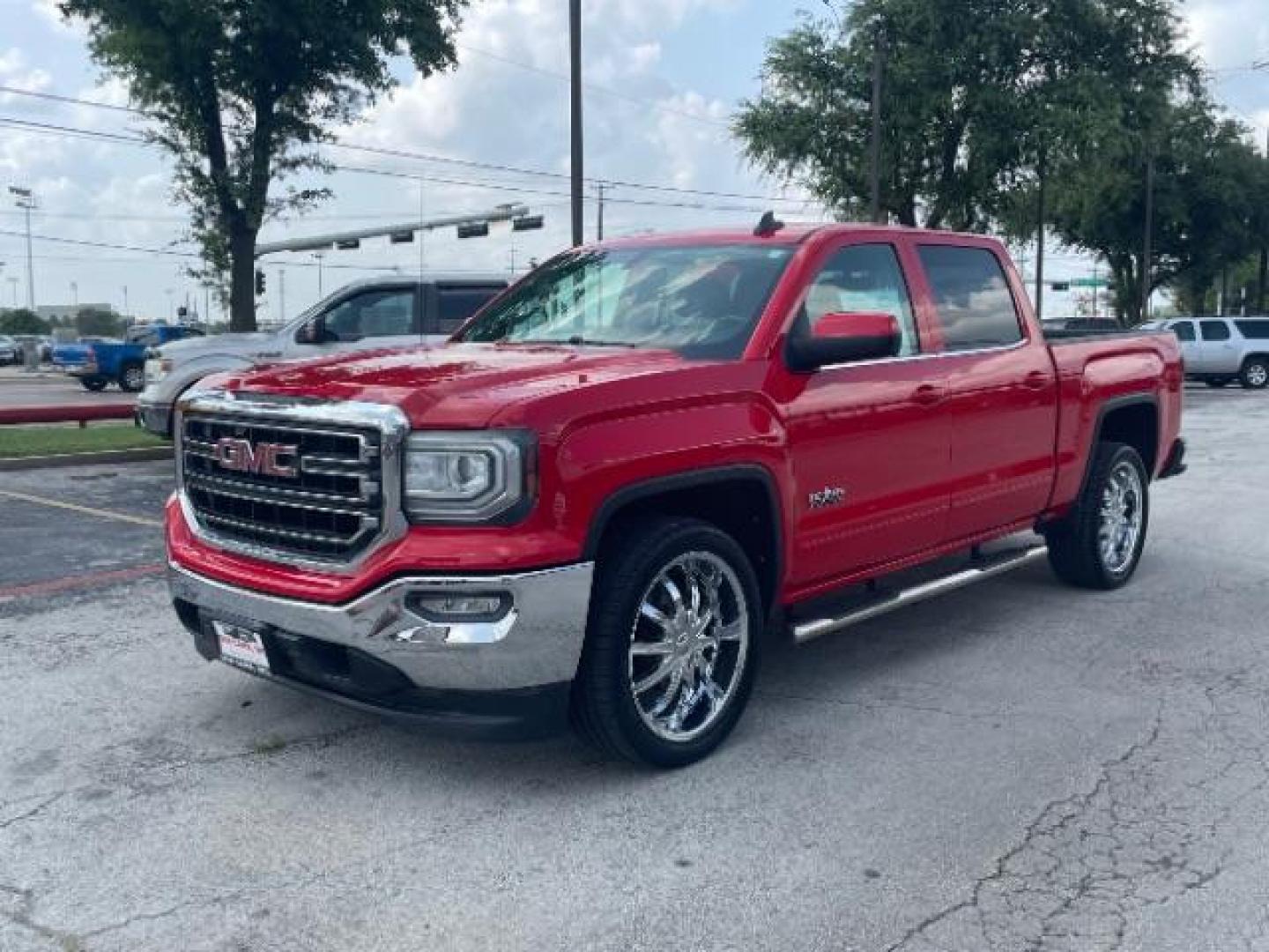 2016 Cardinal Red GMC Sierra 1500 SLE Crew Cab Short Box 2WD (3GTP1MEC2GG) with an 5.3L V8 OHV 16V engine, 6-Speed Automatic transmission, located at 12182 Garland Rd, Dallas, TX, 75218, (214) 521-2040, 0.000000, 0.000000 - Photo#1