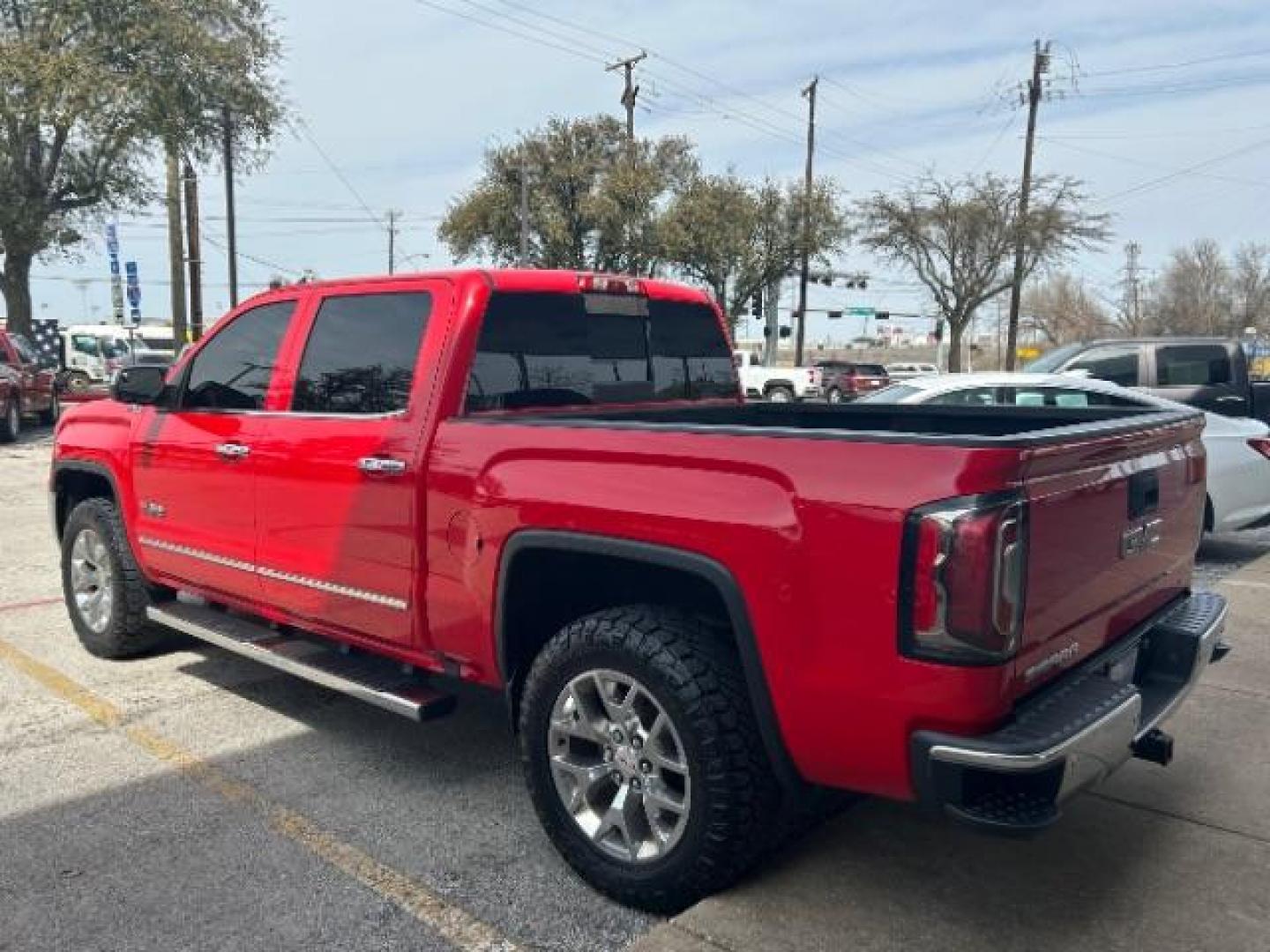 2016 Cardinal Red /Tan Leather Trimmed Seats GMC Sierra 1500 SLT Crew Cab Short B (3GTU2NEC0GG) with an 5.3L V8 OHV 16V engine, 6-Speed Automatic transmission, located at 12182 Garland Rd, Dallas, TX, 75218, (214) 521-2040, 0.000000, 0.000000 - Photo#3