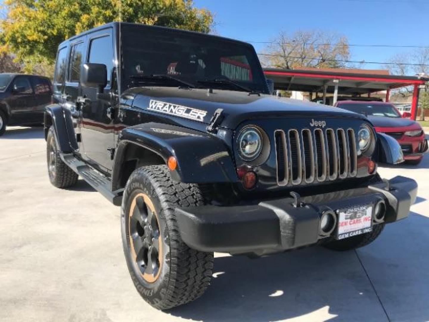 2014 Black Clearcoat /Black Jeep Wrangler Unlimited Sahara 4WD (1C4BJWEG9EL) with an 3.6L V6 DOHC 24V FFV engine, 5-Speed Automatic transmission, located at 12182 Garland Rd, Dallas, TX, 75218, (214) 521-2040, 0.000000, 0.000000 - Photo#4