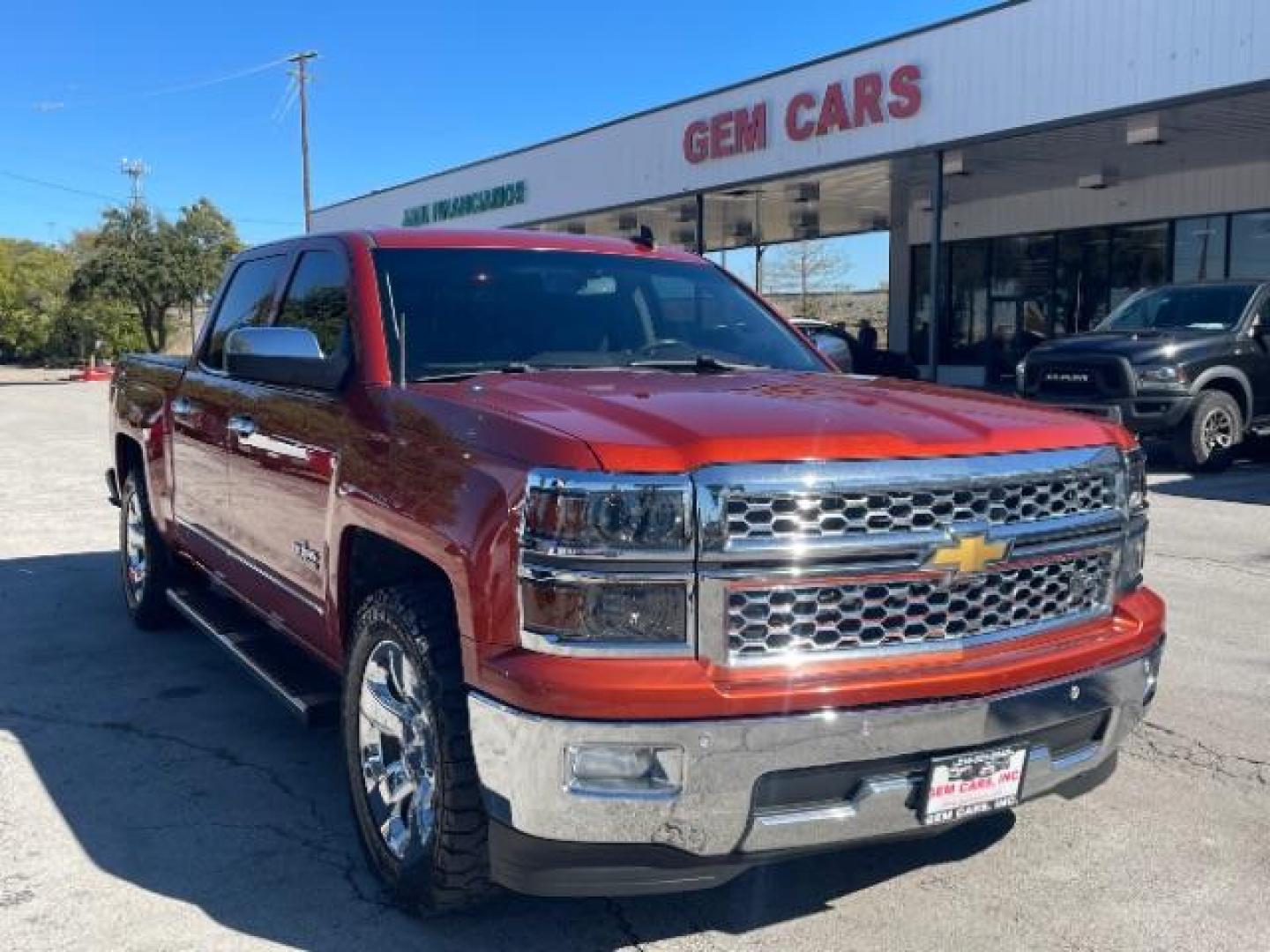 2015 Orange Chevrolet Silverado 1500 LTZ Crew Cab 2WD (3GCPCSEC9FG) with an 5.3L V8 OHV 16V engine, 6-Speed Automatic transmission, located at 12182 Garland Rd, Dallas, TX, 75218, (214) 521-2040, 0.000000, 0.000000 - Photo#0