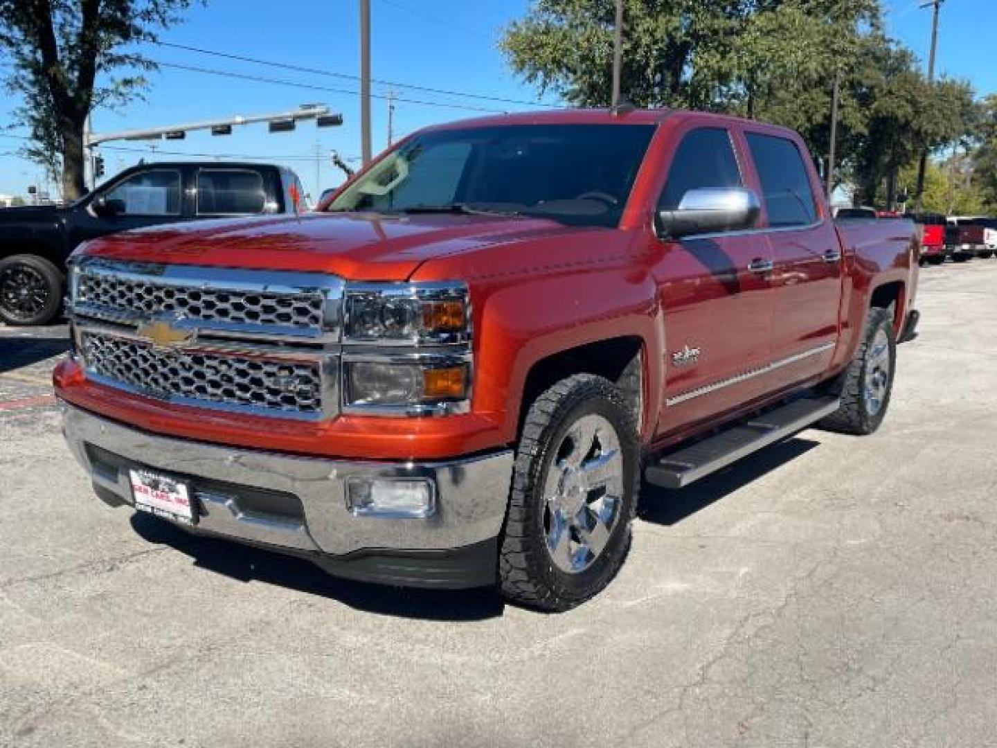 2015 Orange Chevrolet Silverado 1500 LTZ Crew Cab 2WD (3GCPCSEC9FG) with an 5.3L V8 OHV 16V engine, 6-Speed Automatic transmission, located at 12182 Garland Rd, Dallas, TX, 75218, (214) 521-2040, 0.000000, 0.000000 - Photo#2