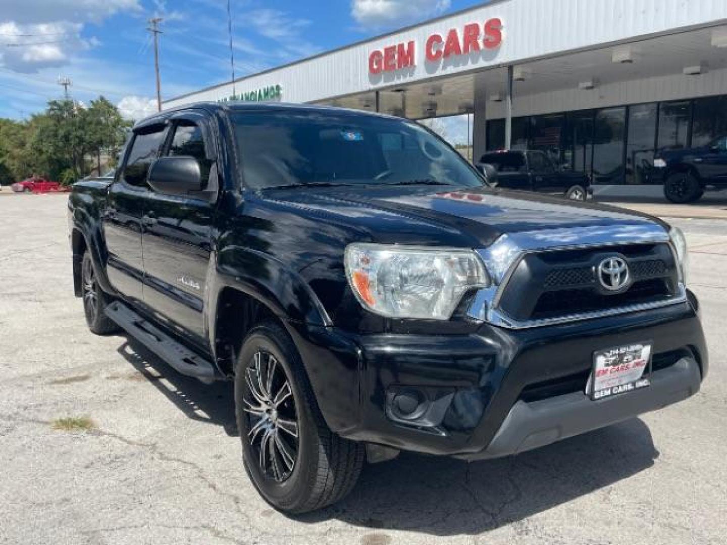 2014 Black Toyota Tacoma Double Cab I4 4AT 2WD (5TFJX4CN3EX) with an 2.7L L4 DOHC 16V engine, 4-Speed Automatic transmission, located at 12182 Garland Rd, Dallas, TX, 75218, (214) 521-2040, 0.000000, 0.000000 - Photo#0