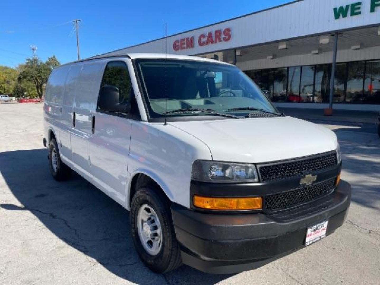 2018 Summit White Chevrolet Express 2500 Cargo (1GCWGAFG4J1) with an 6.0L V8 OHV 16V FFV engine, 6-Speed Automatic transmission, located at 12182 Garland Rd, Dallas, TX, 75218, (214) 521-2040, 0.000000, 0.000000 - Photo#0