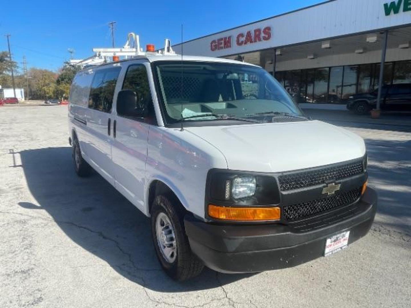 2016 Summit White Chevrolet Express 3500 Cargo Extended (1GCZGHFF8G1) with an 4.8L V8 FFV engine, 6-Speed Automatic transmission, located at 12182 Garland Rd, Dallas, TX, 75218, (214) 521-2040, 0.000000, 0.000000 - Photo#0