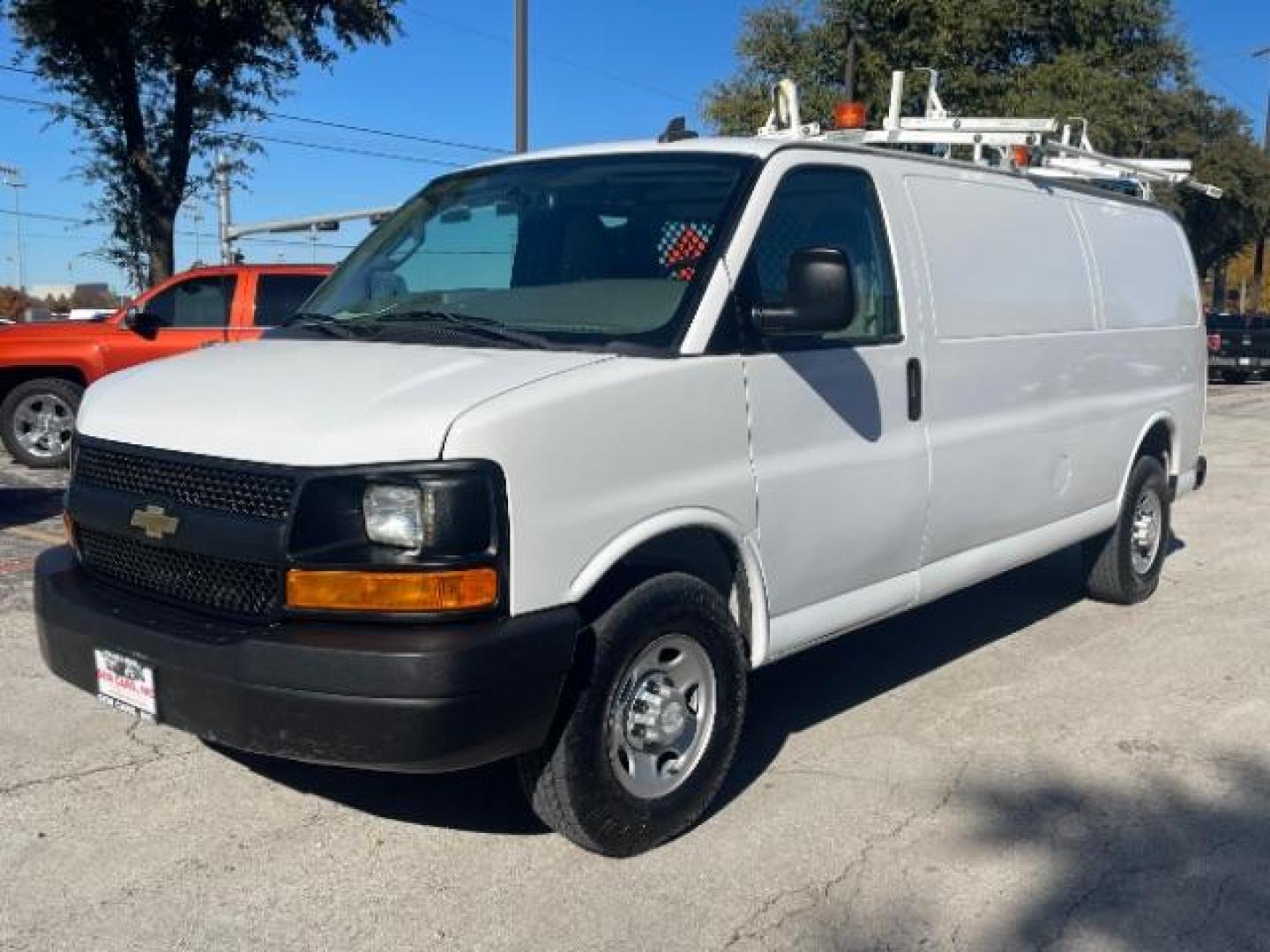 2016 Summit White Chevrolet Express 3500 Cargo Extended (1GCZGHFF8G1) with an 4.8L V8 FFV engine, 6-Speed Automatic transmission, located at 12182 Garland Rd, Dallas, TX, 75218, (214) 521-2040, 0.000000, 0.000000 - Photo#2