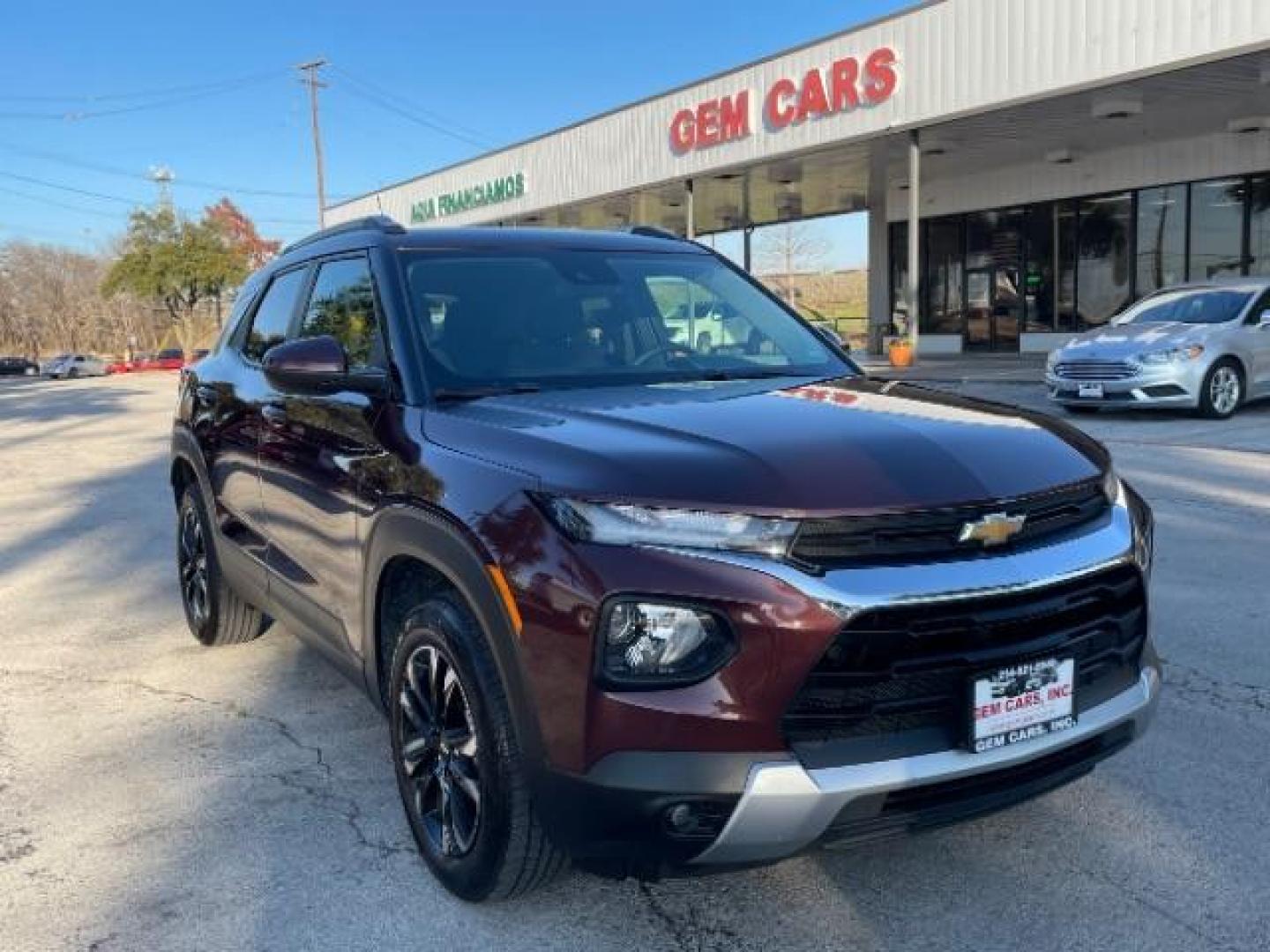 2023 Mahogany Red Metallic /Jet Black Chevrolet Trailblazer LT AWD (KL79MRSLXPB) with an 1.3L L3 DOHC 12V engine, 9-Speed Automatic transmission, located at 12182 Garland Rd, Dallas, TX, 75218, (214) 521-2040, 0.000000, 0.000000 - Photo#0